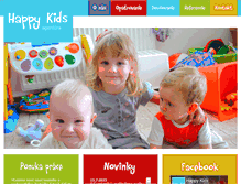 Tablet Screenshot of happy-kids.sk